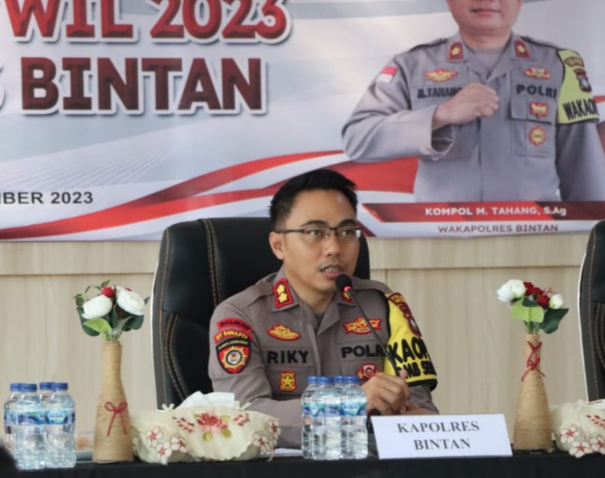 Kapolres Bintan Pimpin Sosialisasi Tindak Lanjut Apel Kasatwil Tahun 2023 di Polres Bintan