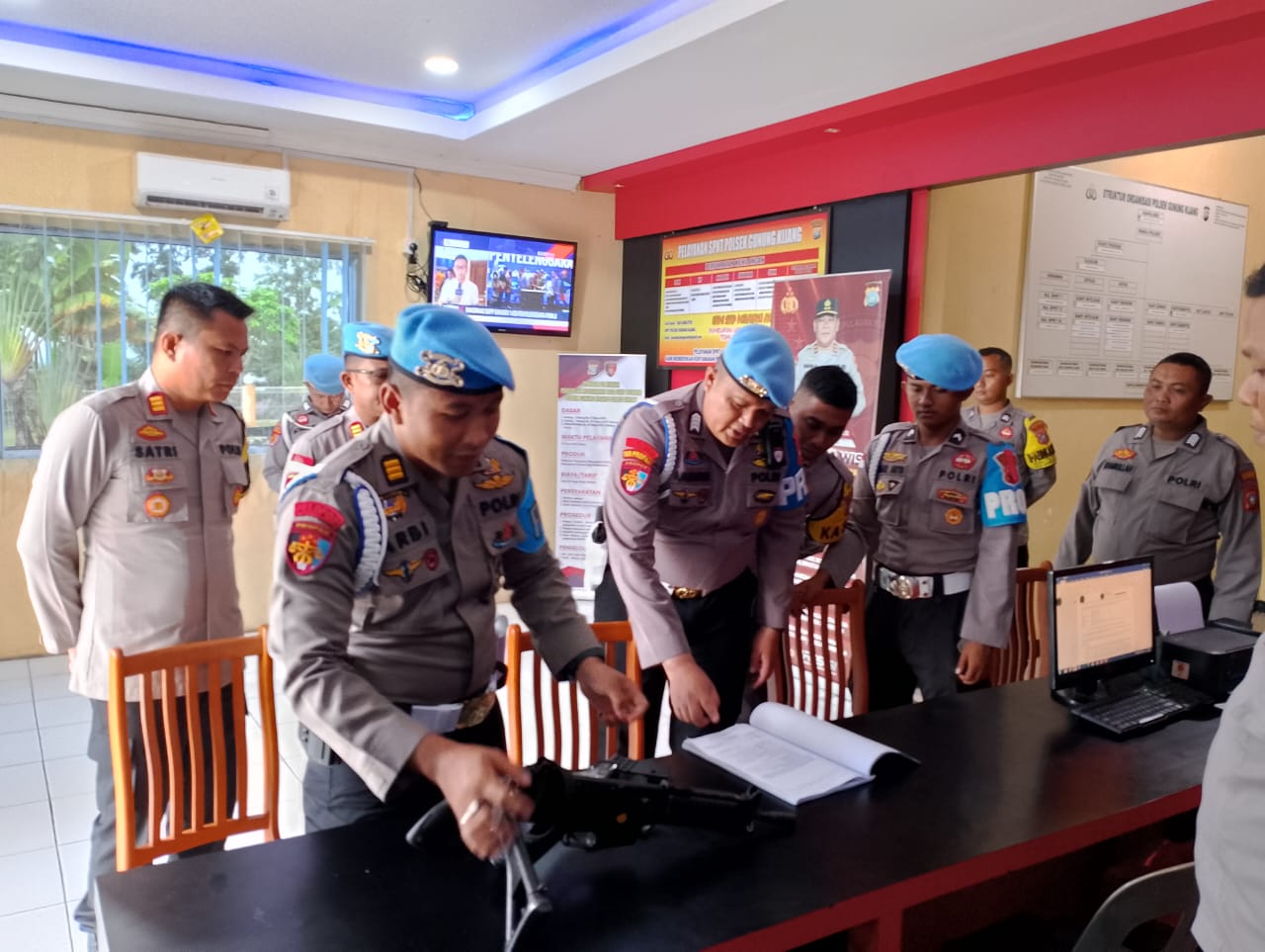 Bidpropam Polda Kepri Lakukan Penegakan Ketertiban dan Disiplin di Polres Bintan