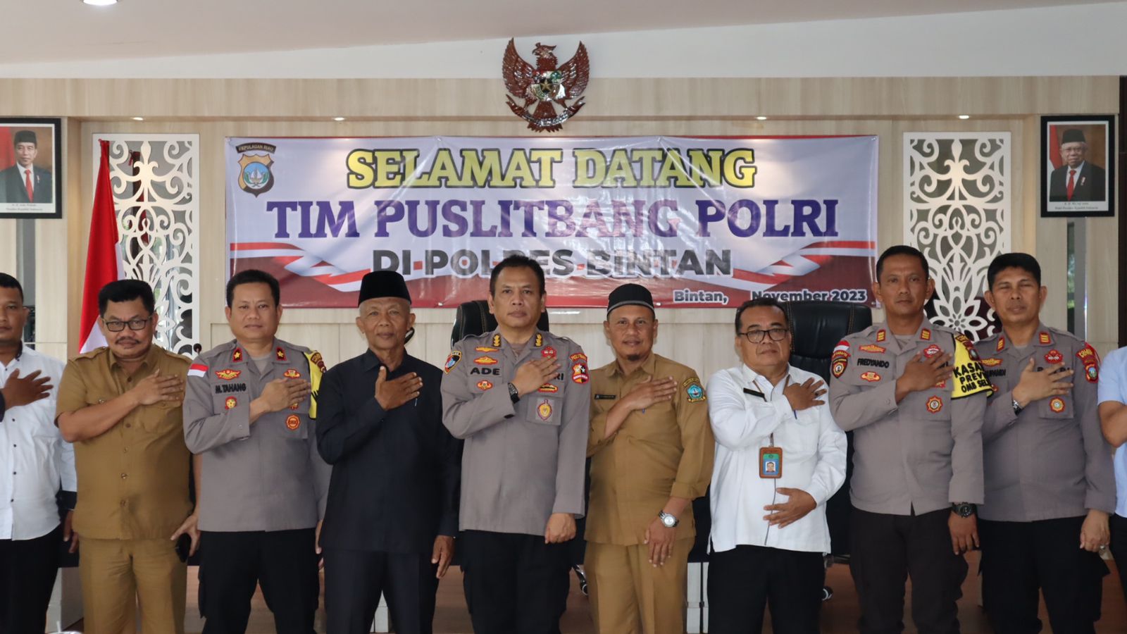 Tim Puslitbang Polri Lakukan Penelitian di Polres Bintan