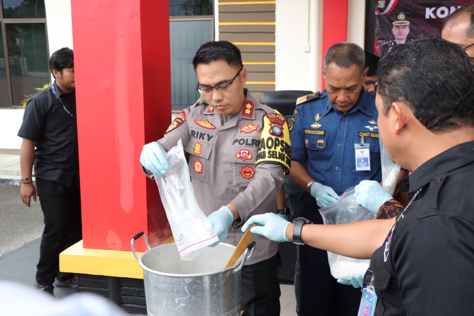 Polres Bintan Musnahkan Barang Bukti Narkotika Jenis Sabu-sabu