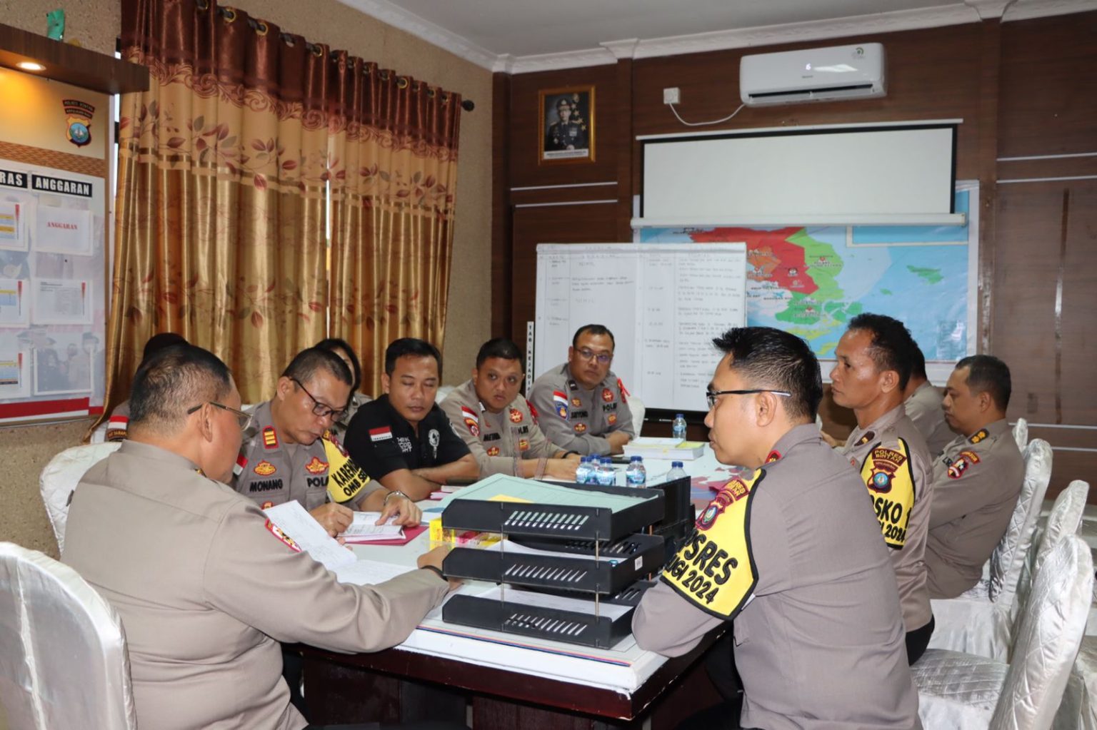 Tim Wasops Mantap Brata Seligi 2023 – 2024 Itwasum Mabes Polri Lakukan Pengawasan di Polres Bintan