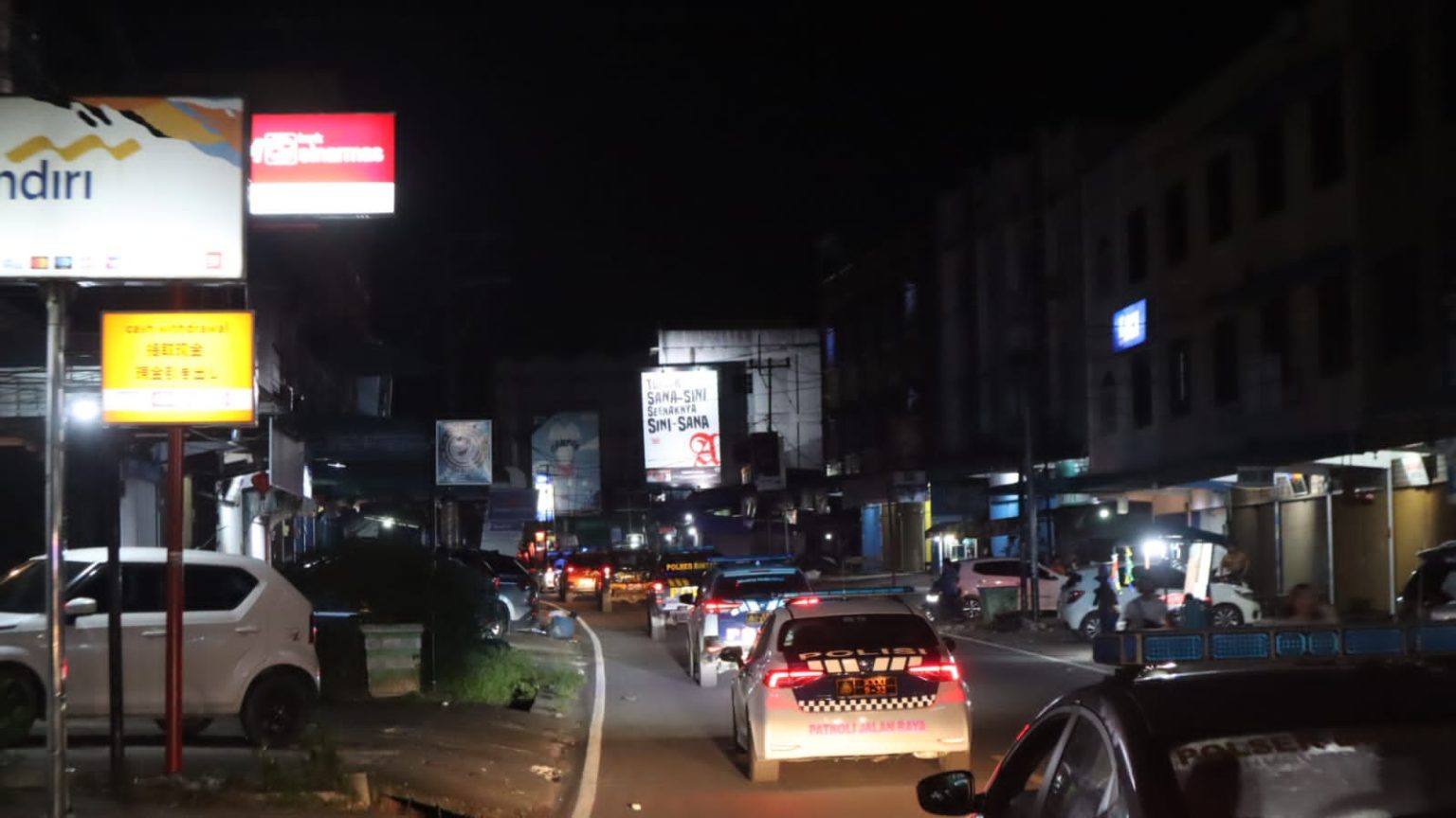 Patroli Skala Besar Polres Bintan Bersama TNI Ciptakan Kamtibmas Yang Kondusif Menjelang Pergantian Tahun