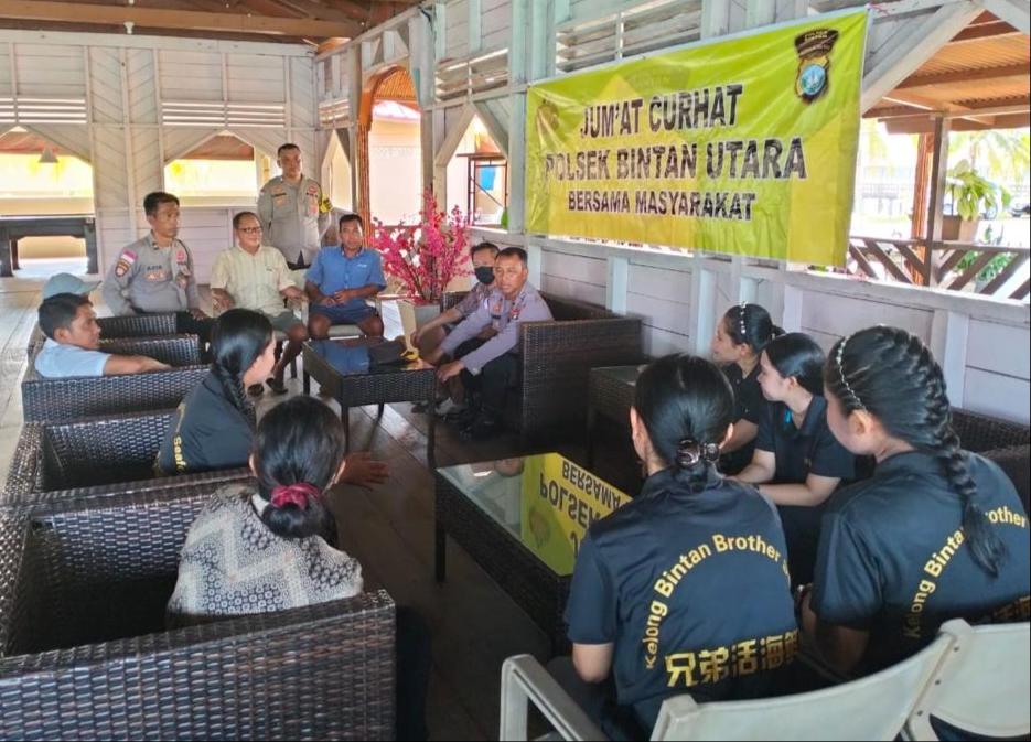 Jumat Curhat Polres Bintan Himbau Masyarakat Bintan Untuk Waspada di Musim Hujan