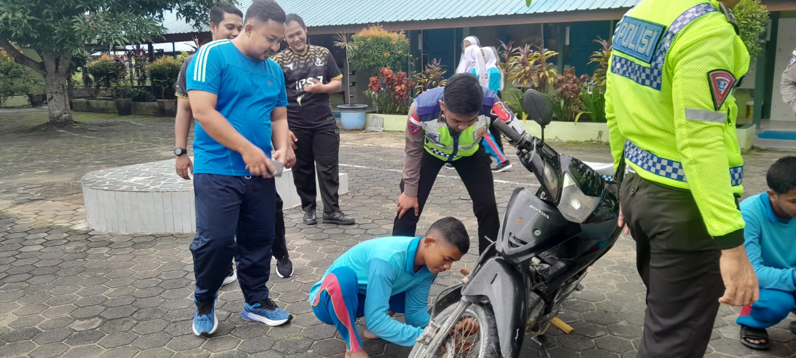 Satuan Lalu Lintas Polres Bintan Lakukan Sosialisasi Larang Penggunaan Kenalpot Brong di Wilayah Bintan