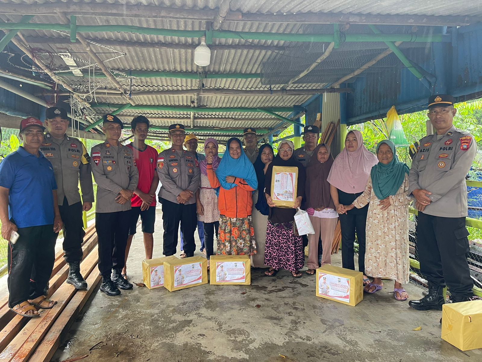 Peduli Korban Bencana, Polres Bintan Berikan Bantuan