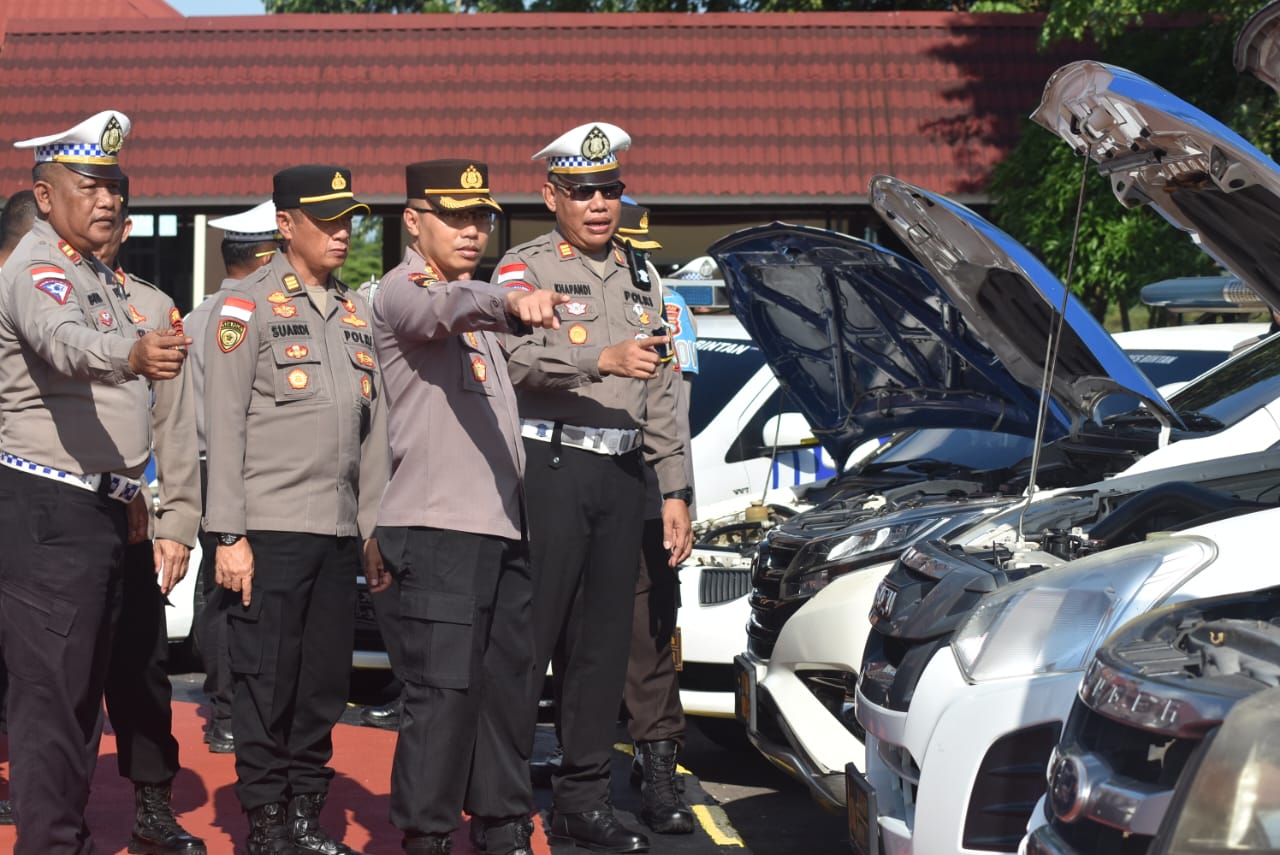 Polres Bintan Siap Amankan Pilkada Serentak, Kapolres Bintan Cek Kesiapan Sarpras yang Ada