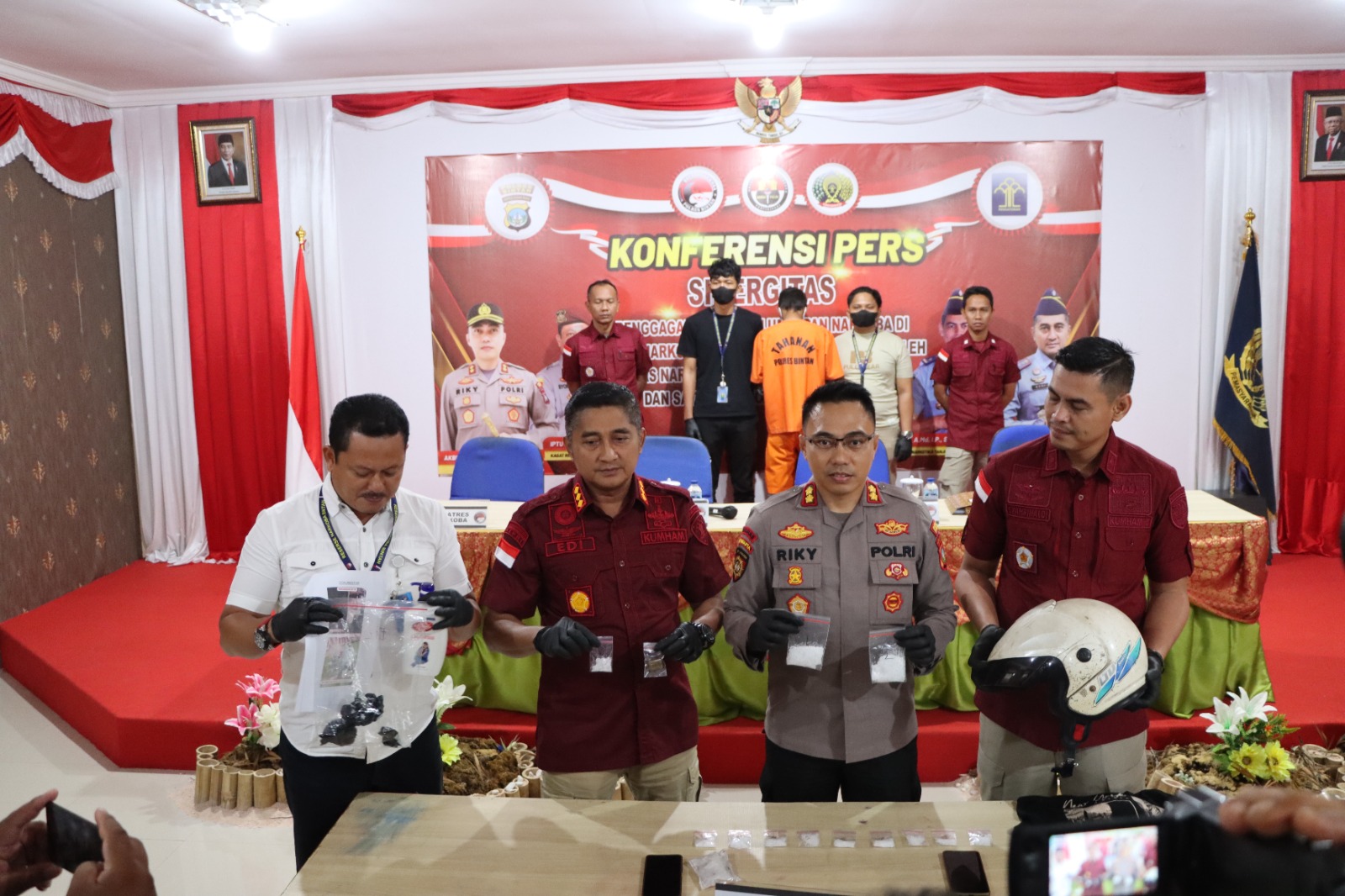 Tim Gabungan Berhasil Gagalkan Upaya Penyelundupan Sabu ke dalam Lapas Narkotika Tanjungpinang