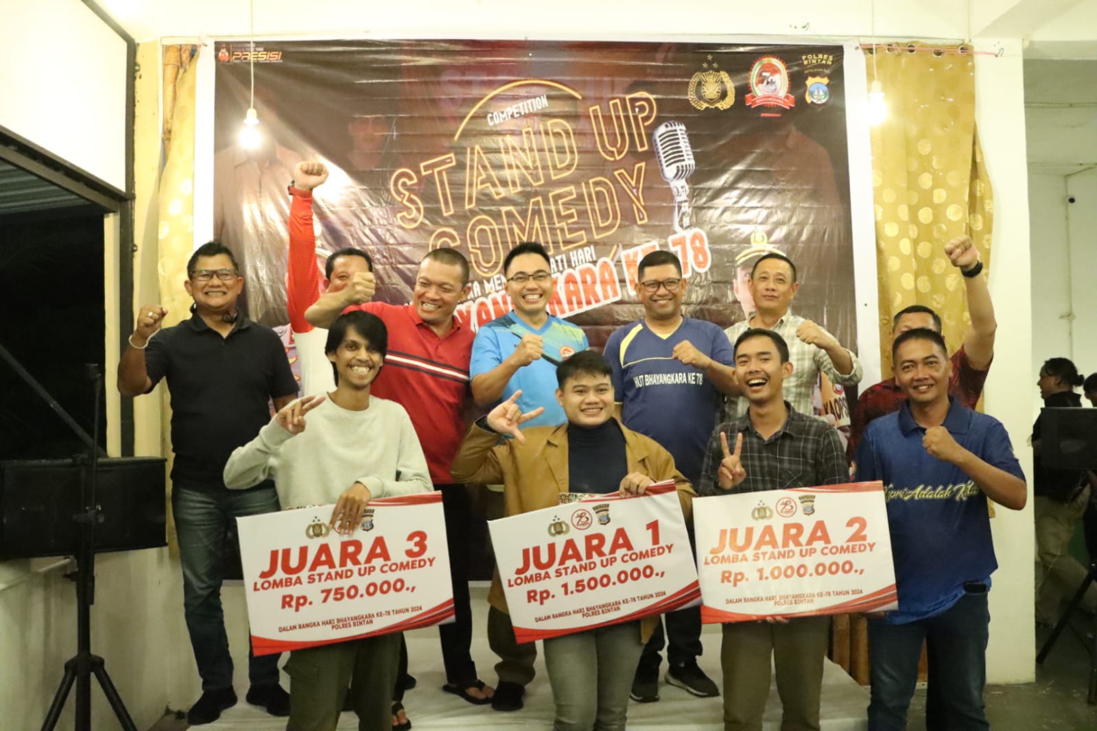 Menyambut HUT Bhayangkara ke-78, Polres Bintan gelar lomba standup comedy 