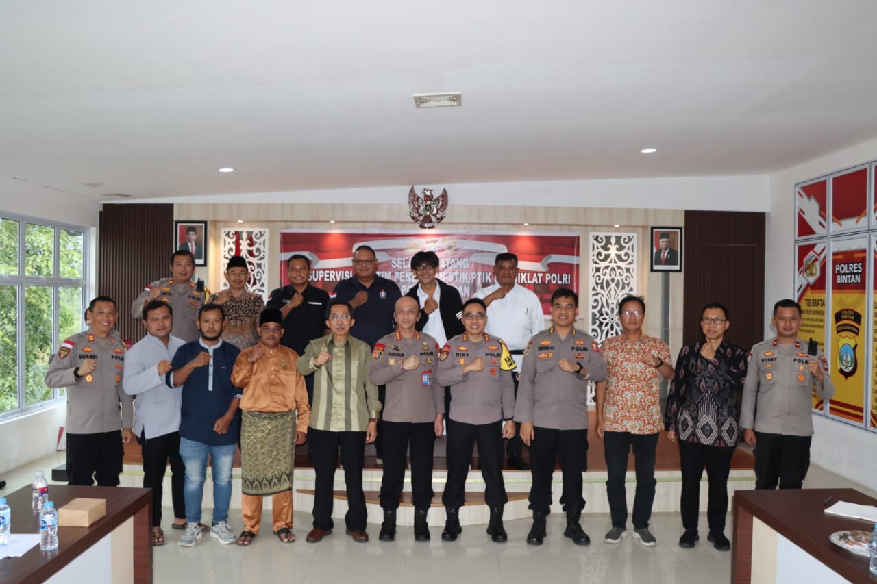Tingkatkan Pelayanan, Polres Bintan Terima Kunjungan Tim STIK Lemdiklat Polri