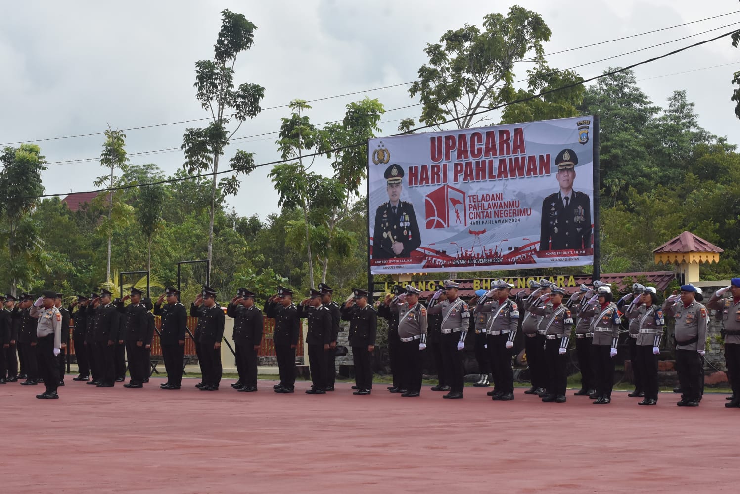 Polres Bintan laksanakan Upacara Peringatan Hari Pahlawan 2024