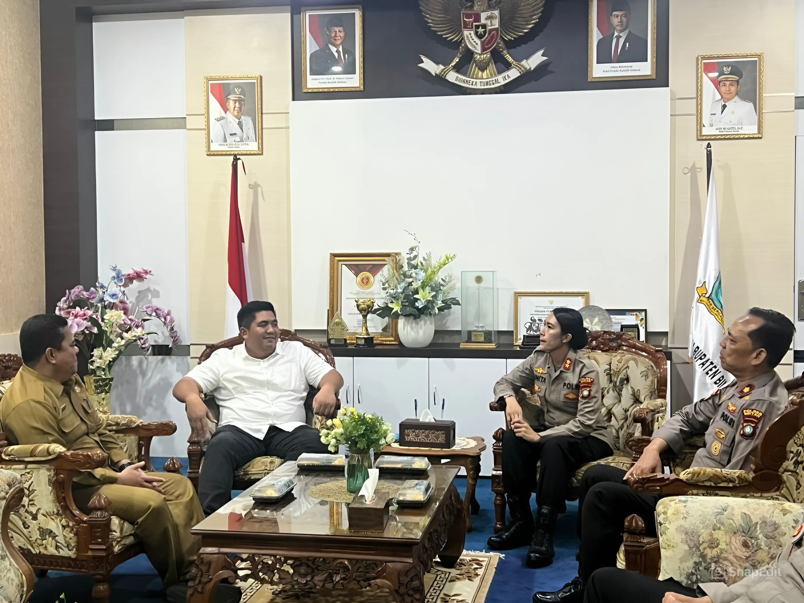 Jalin silaturahmi, Kapolres kunjungi forkopimda Kabupaten Bintan