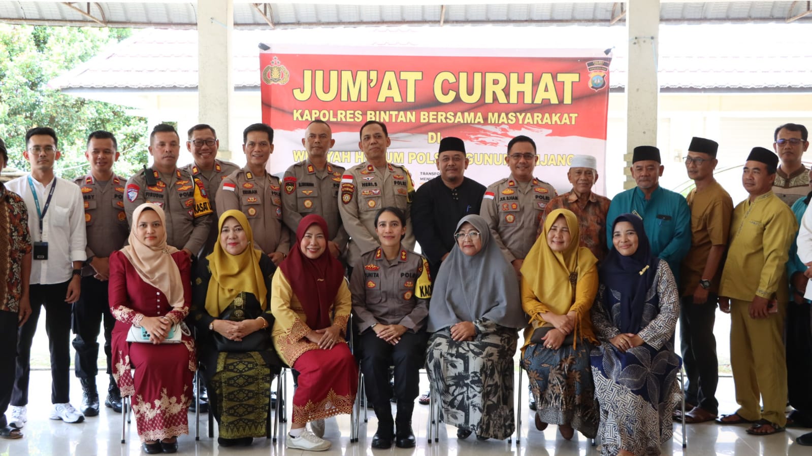  Jelang Ramadhan, Kapolres  Bintan laksanakan Jum'at Curhat  Bersama Masyarakat Toapaya
