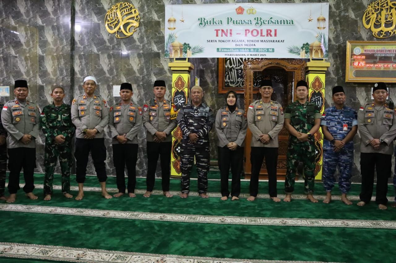 Polres Bintan  Laksanakan Peringatan Nuzulul Quran Dan Buka Puasa Bersama Tni - Polri Serta Toga, Tomas dan Insan Pers