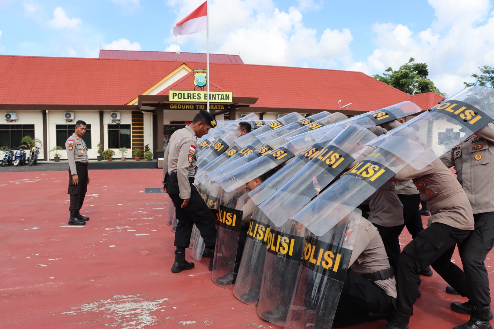 Bentuk kesiapsiagaan, Polres Bintan latihan dalmas rutin
