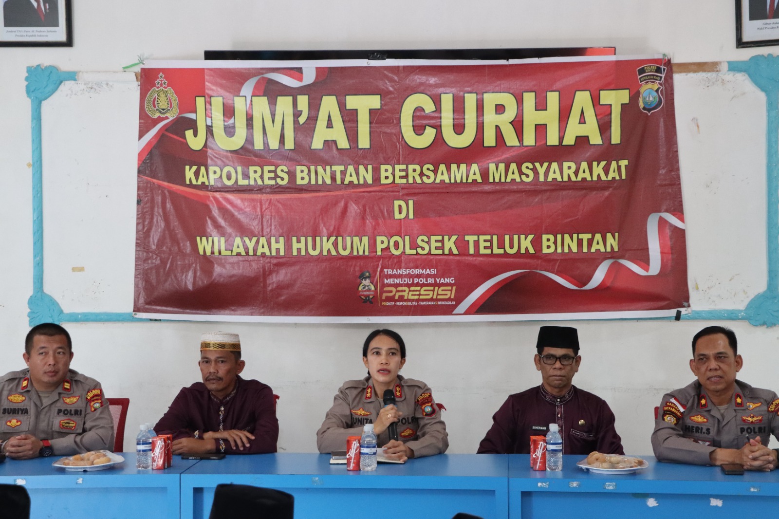 Ini Curhatan Masyarakat Desa Penaga Kepada Kapolres Bintan dalam Kegiatan Jumat Curhat