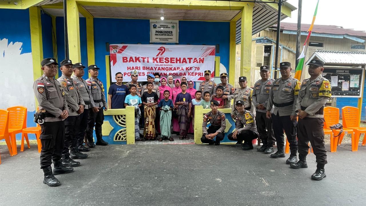 Sunat Massal Bakti Kesehatan Dalam Rangka Hari Bhayangkara 79 Polres Bintan Polda Kepri Di Wilayah Kecamatan Tambelan