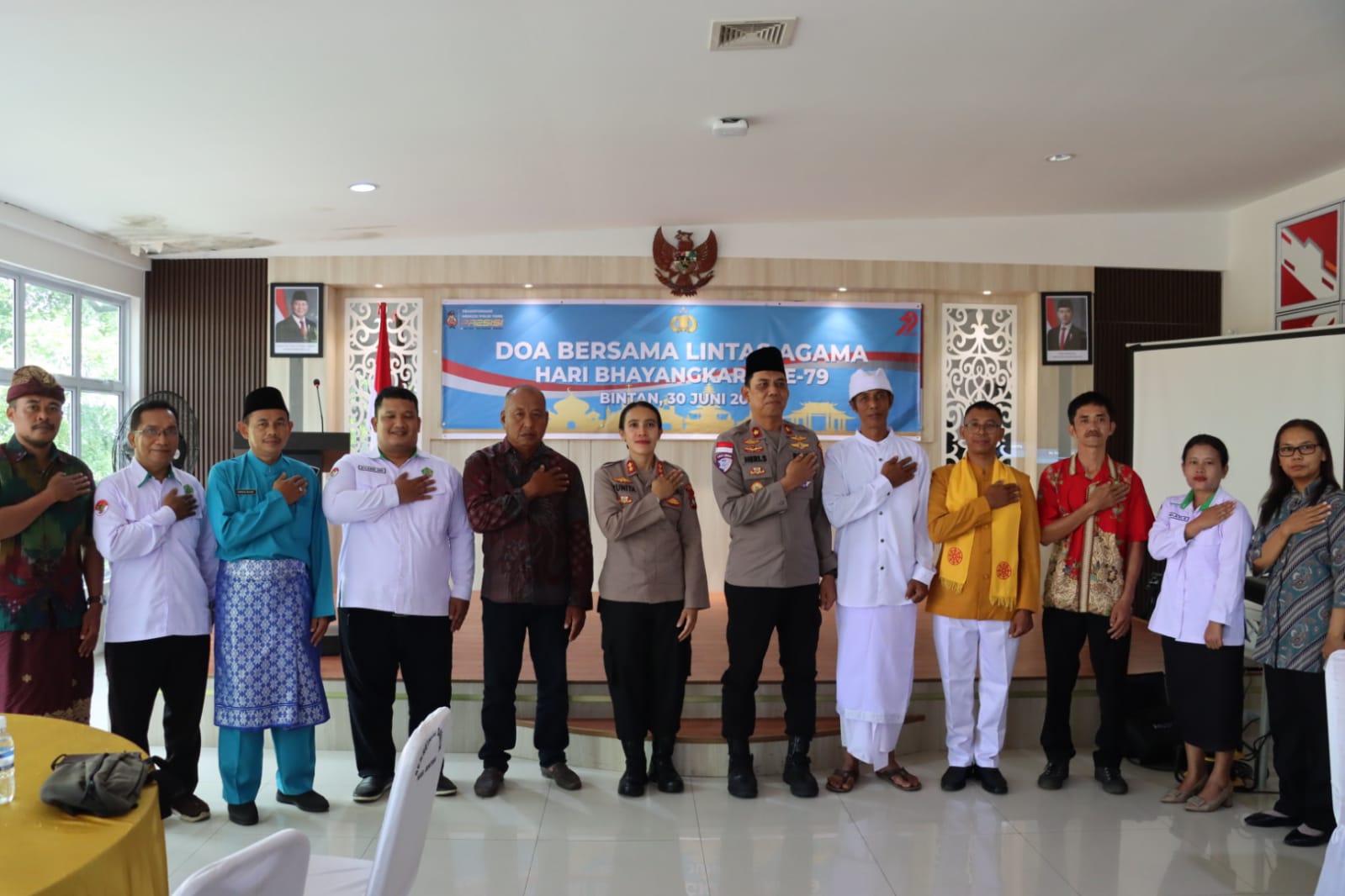 Polres Bintan Gelar Do’a Bersama Lintas Agama dalam memperingati Hari Bhayangkara ke-79